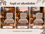 VILLAMO-ulkotuolin peite terassille, parvekkeelle ja mökille